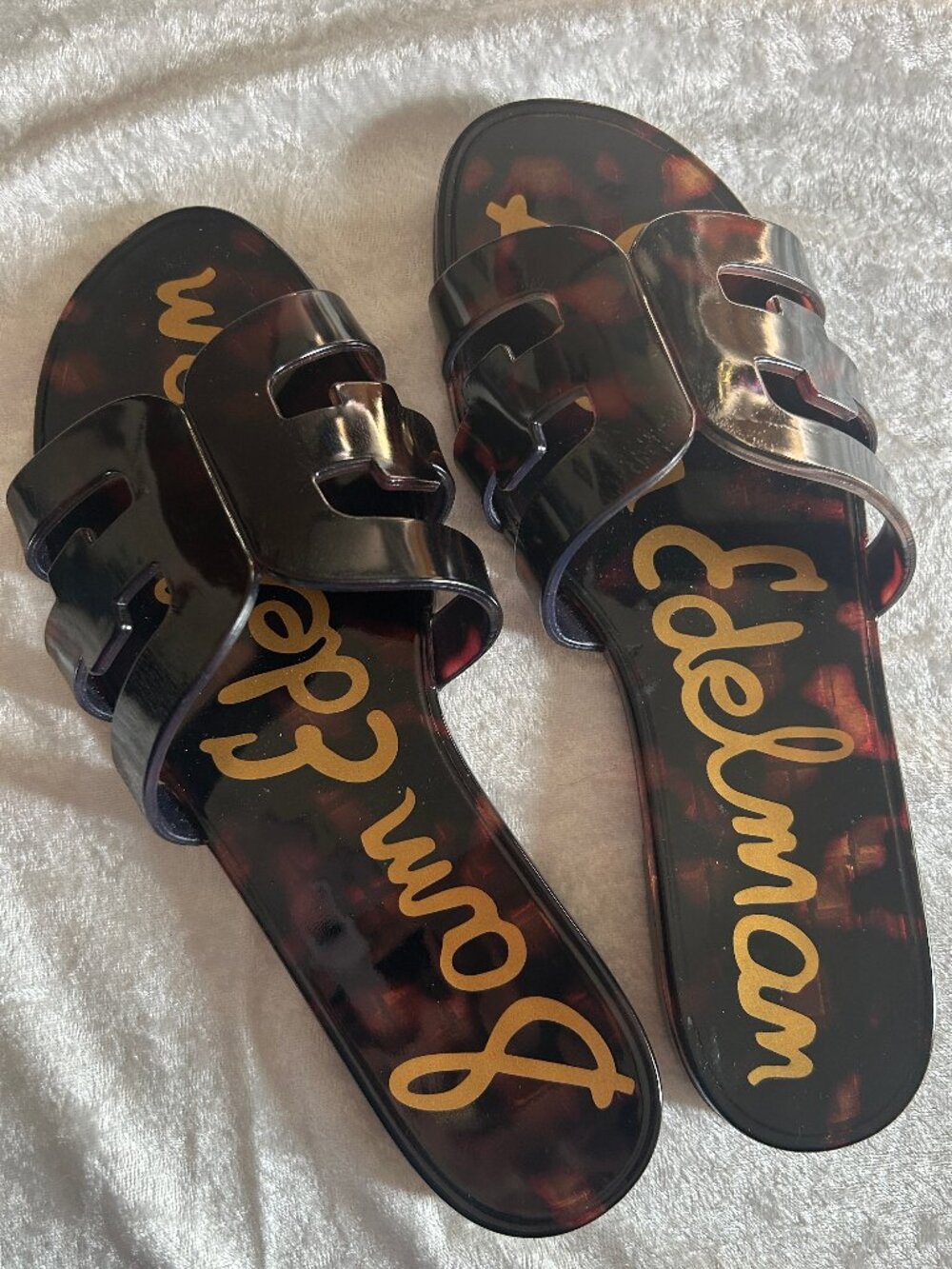 NWOB Sam Edelman Bay Jelly sandals tortoise Size 7
